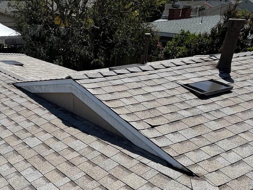 a new roof on a California home